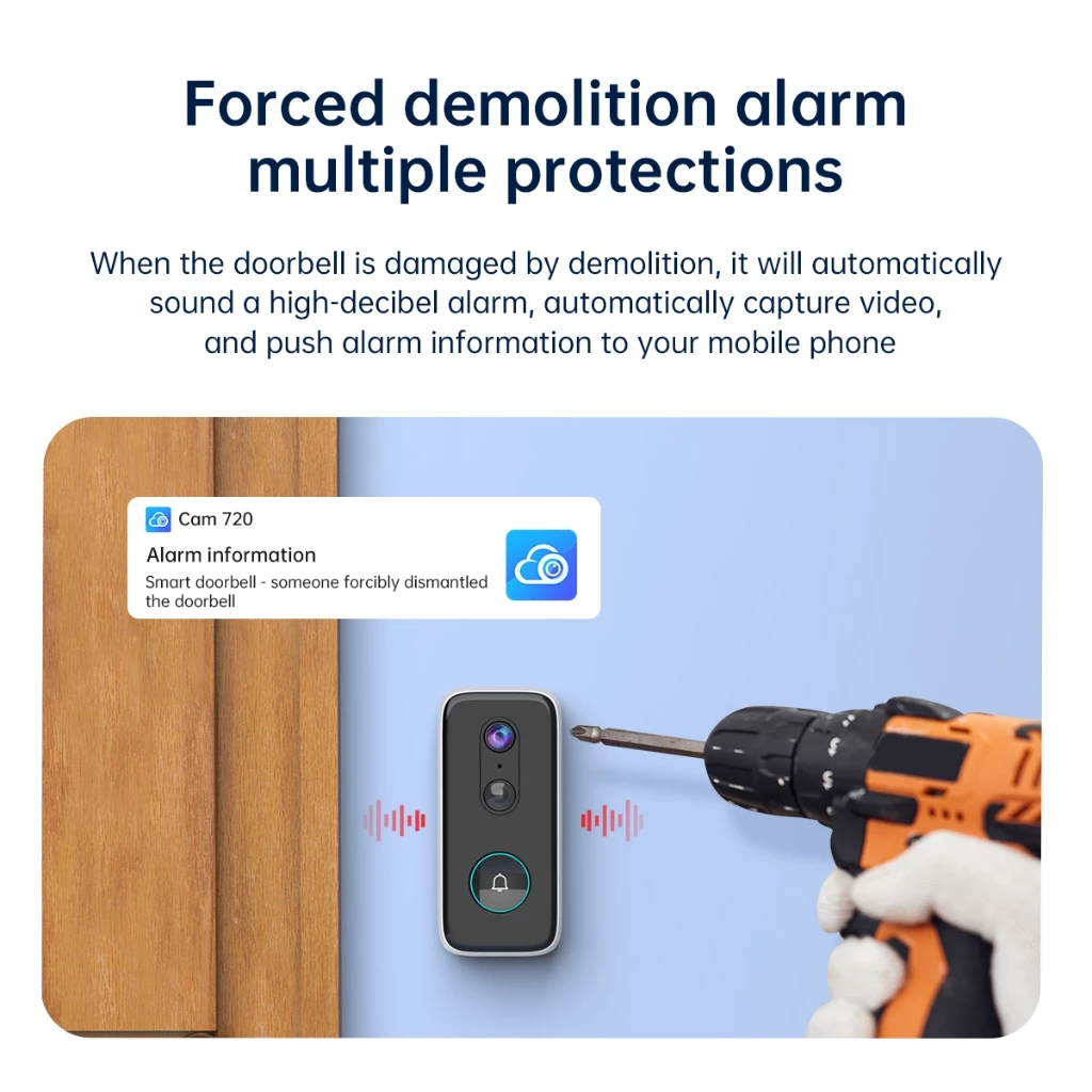 JOOAN L2 2K Wireless Video Doorbell – Face Detection, PIR Motion Sensor, Cloud Storage - Image 7