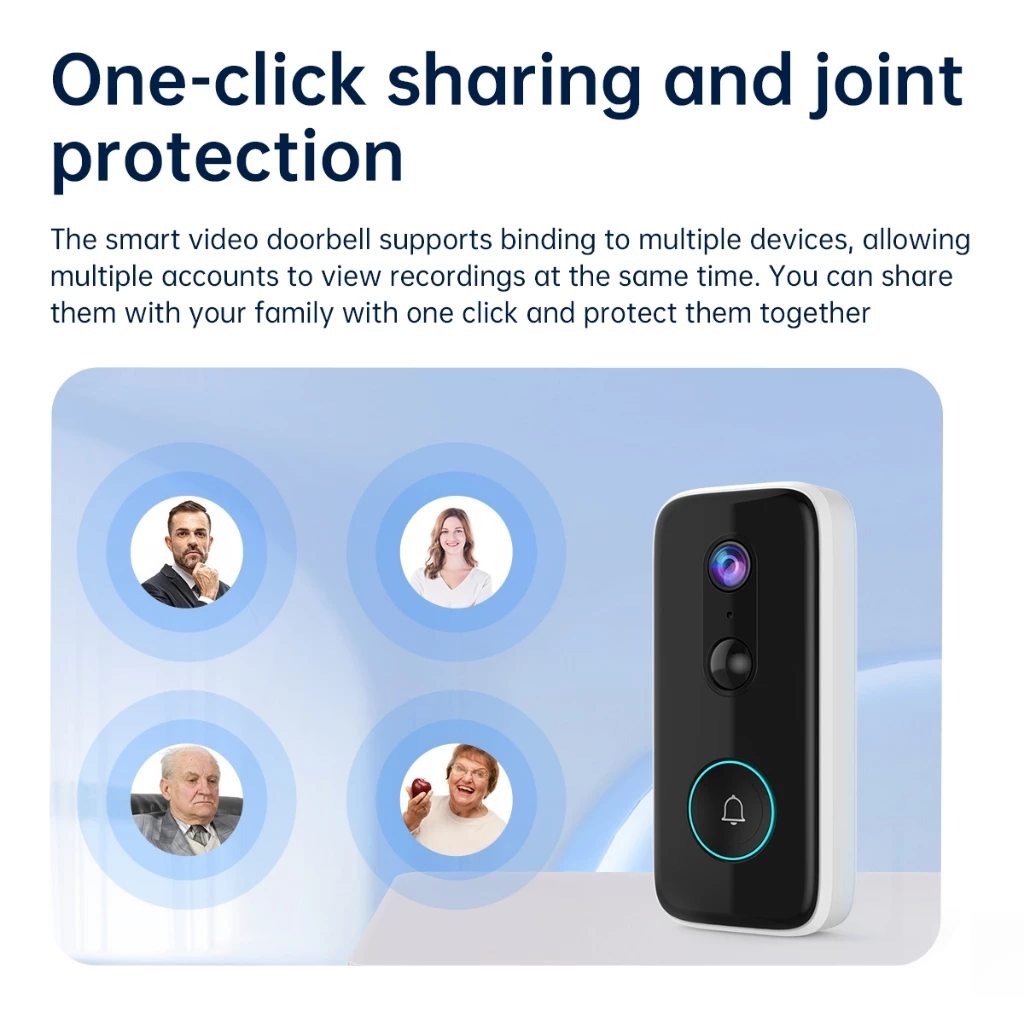 JOOAN L2 2K Wireless Video Doorbell – Face Detection, PIR Motion Sensor, Cloud Storage - Image 4