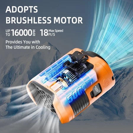 Orashare K50 Portable Fan with Multiple Settings and Lighting - Image 5